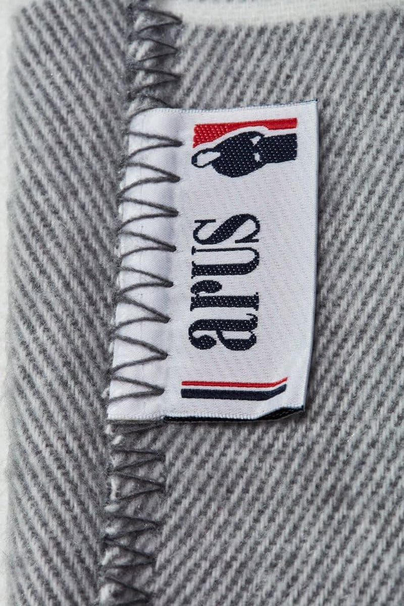 Acrylic Highlands Collection Queen Size Tartan Plaid Design Throw Blanket Grey, 60X80 Inches